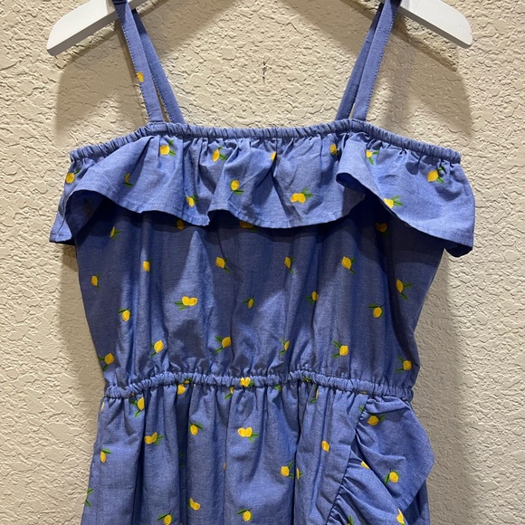Janie and Jack summer dress lemon print size 12 - Picture 2 of 3